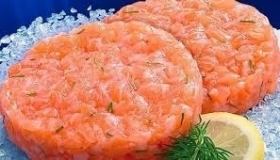BURGER DI SALMONE SELVAGGIO NORVEGESE 100 g                   €1,55 AL PZ. - Surgelati Apicella